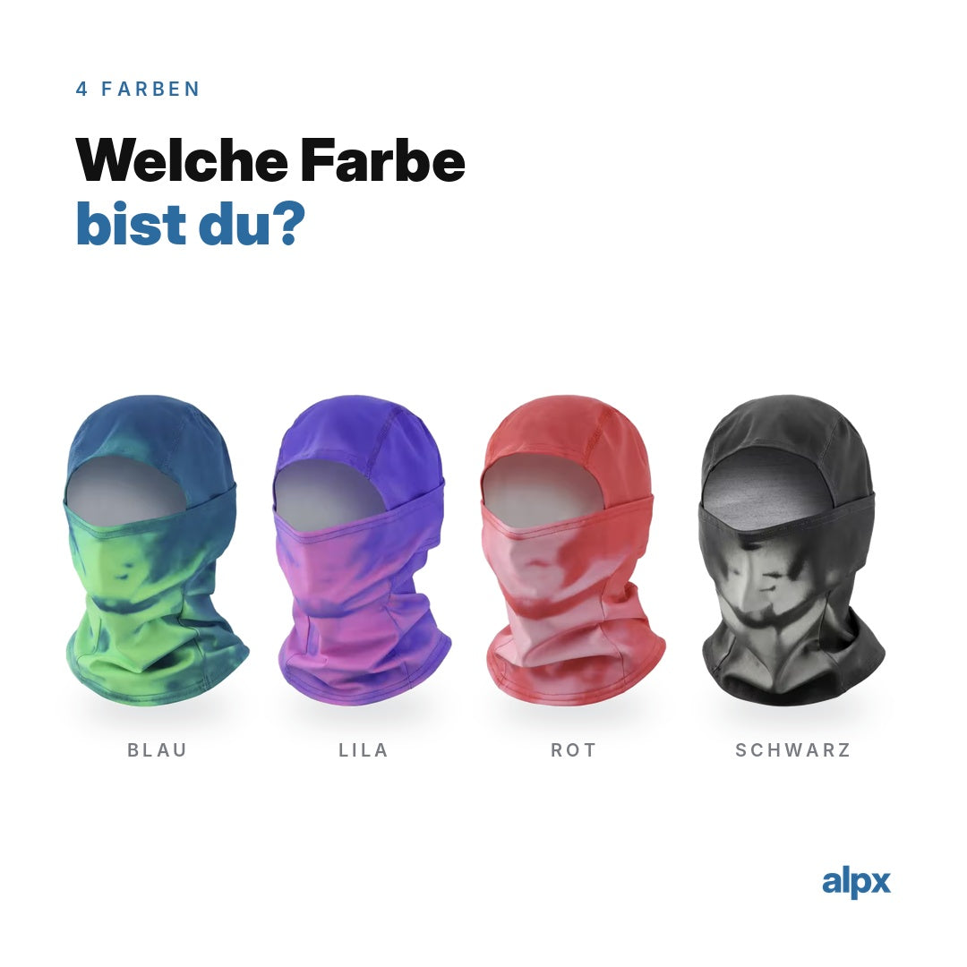 Warme Sturmhaube mit Farbwechsel