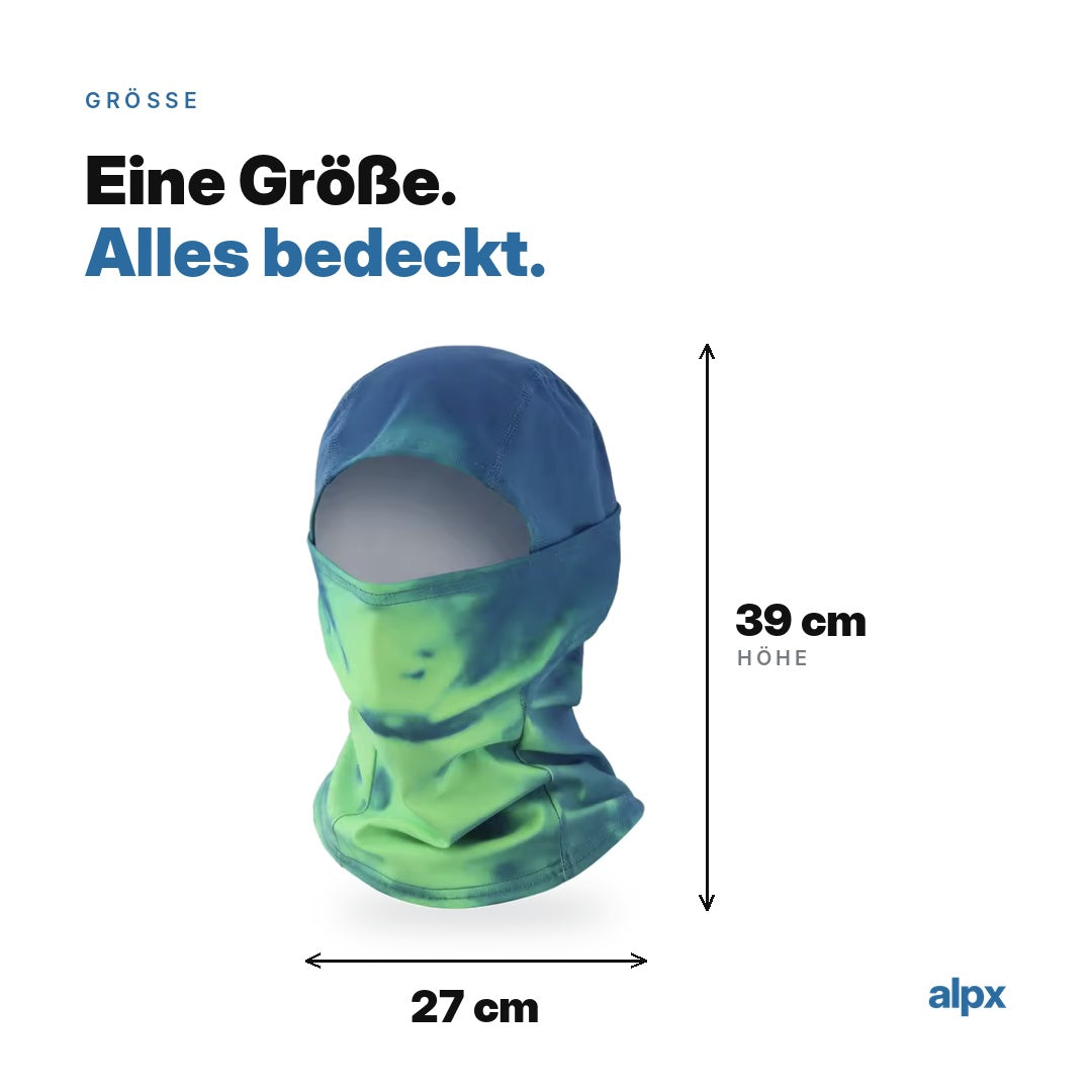 Warme Sturmhaube mit Farbwechsel
